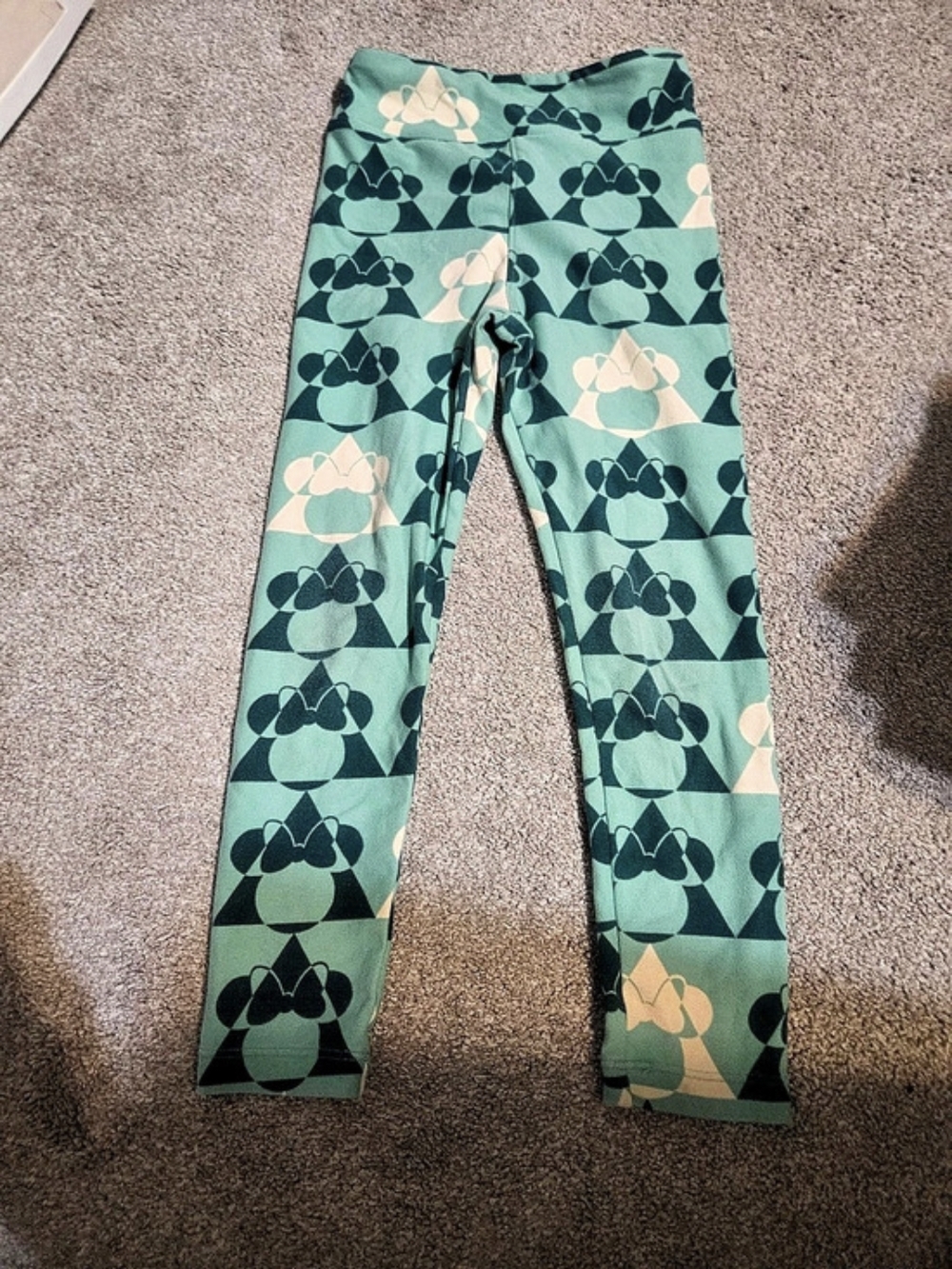 LulaRoe Geometric Minnie Mouse Girls Leggings